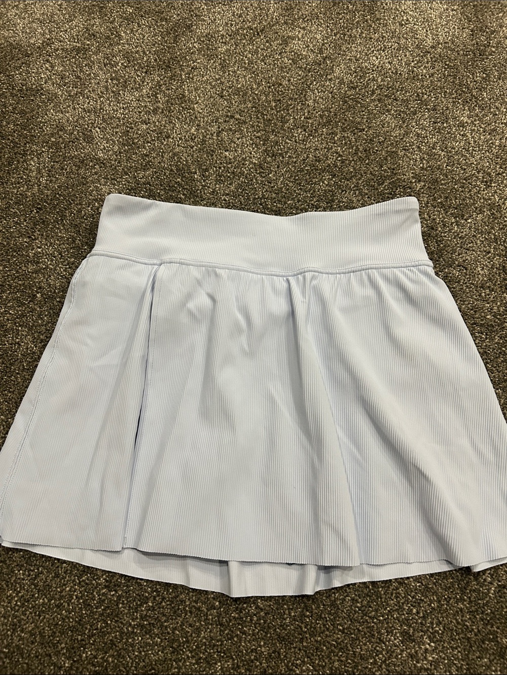 SPANX Light Blue Ribbed  Skort